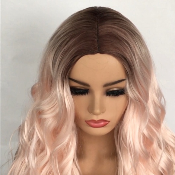 Brown and ombré synthetic wig - Picture 2 of 6